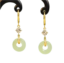 Load image into Gallery viewer, Luna Jade Glow Earrings
