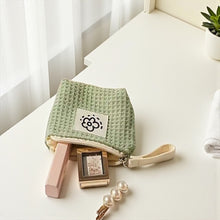 Load image into Gallery viewer, Sage Waffle Pouch