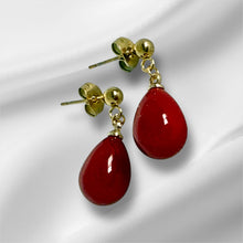 Load image into Gallery viewer, Crimson Drop Earrings