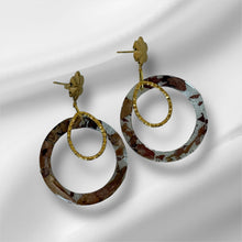 Load image into Gallery viewer, Golden Earth Dangle Earrings