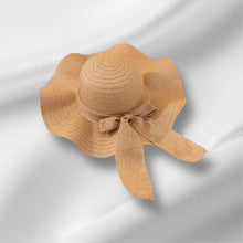 Load image into Gallery viewer, Khaki Bloom Foldable Straw Hat