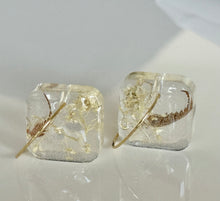 Load image into Gallery viewer, White Meadow Hoops