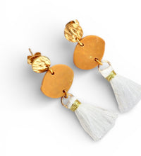 Load image into Gallery viewer, Golden Drift Tassel Earrings