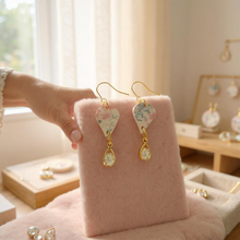 Load image into Gallery viewer, Teardrop Floral Earrings