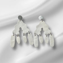 Load image into Gallery viewer, Ivory Drift Chandelier Earrings