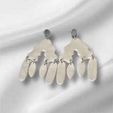 Load image into Gallery viewer, Ivory Drift Chandelier Earrings