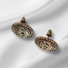 Load image into Gallery viewer, Lion Medallion Stud Earrings