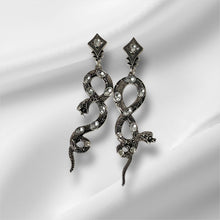 Load image into Gallery viewer, Serpentine Eclipse Statement Earrings