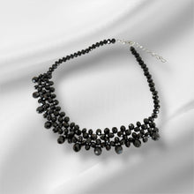 Load image into Gallery viewer, Midnight Cascade Beaded Necklace