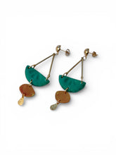 Load image into Gallery viewer, Golden Tide Statement Earrings