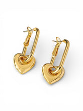 Load image into Gallery viewer, Heartlock Drop Earrings