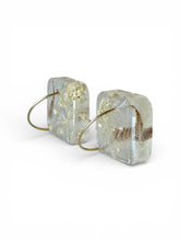 Load image into Gallery viewer, White Meadow Hoops