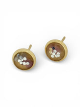 Load image into Gallery viewer, Rose Moon Studs