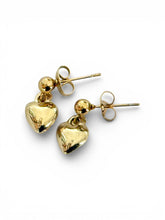 Load image into Gallery viewer, Golden Heart Whisper Earrings