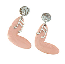 Load image into Gallery viewer, Heart Peach Earrings