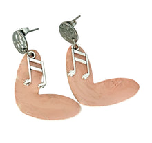 Load image into Gallery viewer, Heart Peach Earrings