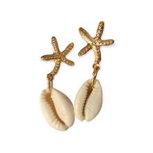 Load image into Gallery viewer, Golden Shore Star Earrings