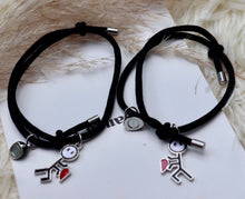 Load image into Gallery viewer, Couple Heart Charm Bracelet
