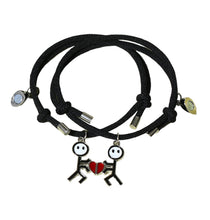 Load image into Gallery viewer, Couple Heart Charm Bracelet