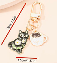 Load image into Gallery viewer, Kittie Cup Bag Charm