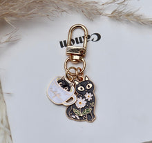 Load image into Gallery viewer, Kittie Cup Bag Charm