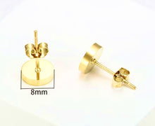 Load image into Gallery viewer, Roman Time Gold Stud Earrings