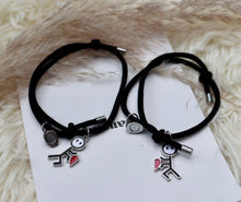 Load image into Gallery viewer, Couple Heart Charm Bracelet