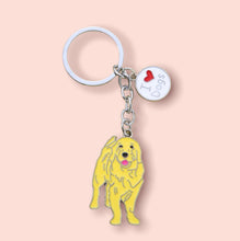 Load image into Gallery viewer, Yellow Dog Keychain