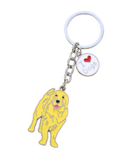 Load image into Gallery viewer, Yellow Dog Keychain