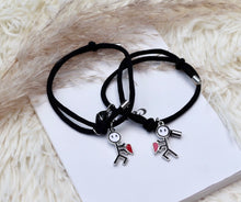 Load image into Gallery viewer, Couple Heart Charm Bracelet