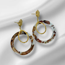Load image into Gallery viewer, Golden Earth Dangle Earrings
