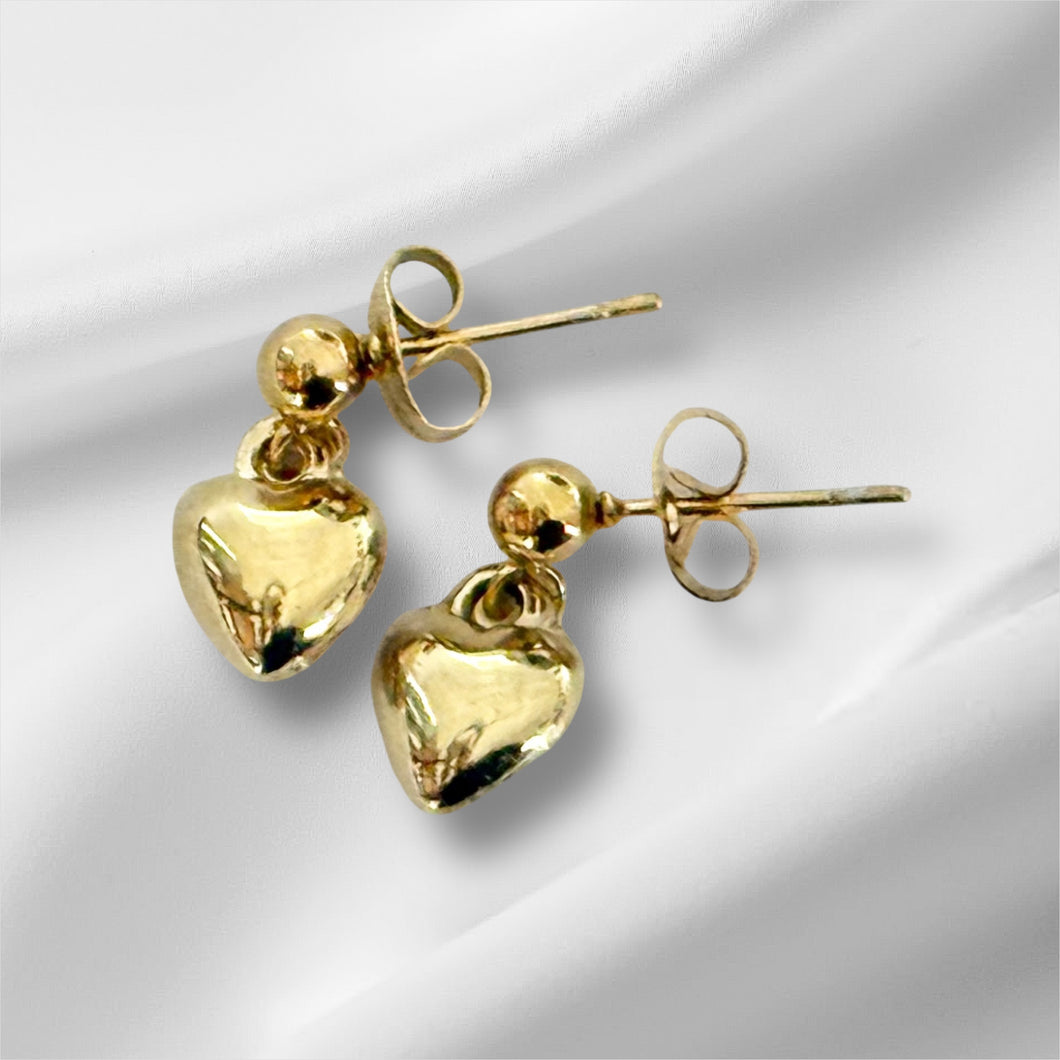 Golden Heart Whisper Earrings