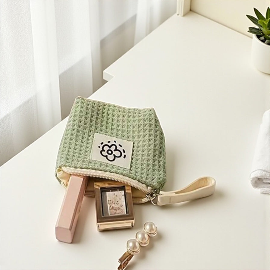 Sage Waffle Pouch