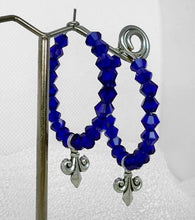 Load image into Gallery viewer, Royal Charm Hoop Earrings
