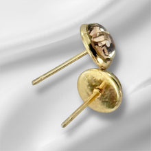 Load image into Gallery viewer, Rose Moon Studs

