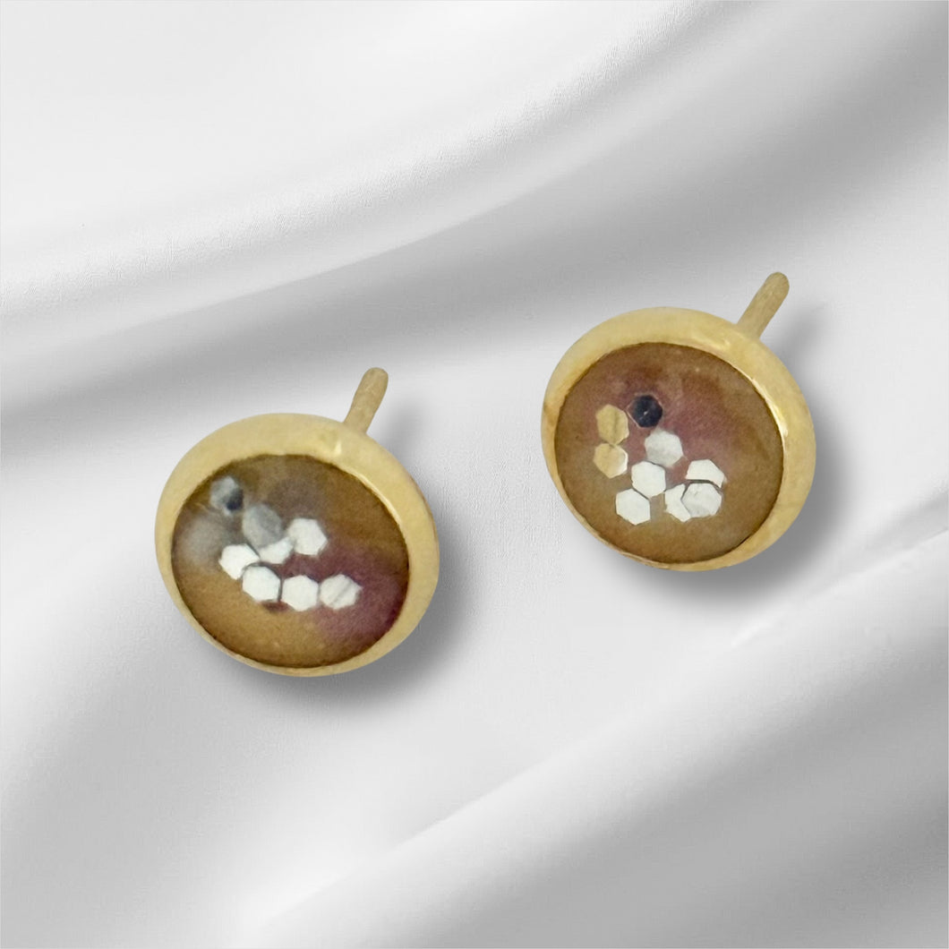 Rose Moon Studs