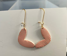 Load image into Gallery viewer, Heart Peach Earrings
