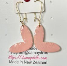 Load image into Gallery viewer, Heart Peach Earrings
