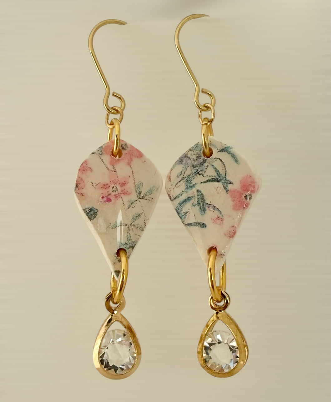 Teardrop Floral Earrings