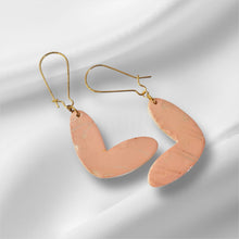 Load image into Gallery viewer, Heart Peach Earrings
