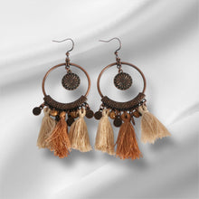 Load image into Gallery viewer, Iris Tassel Earrings
