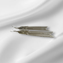 Load image into Gallery viewer, Lunar Chainfall Tassel Earrings
