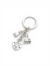 Load image into Gallery viewer, Forever in My Heart Dog Lover Keychain
