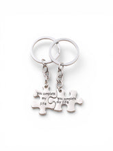 Load image into Gallery viewer, You Complete My Life Puzzle Keychain Set
