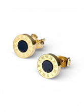 Load image into Gallery viewer, Roman Time Gold Stud Earrings
