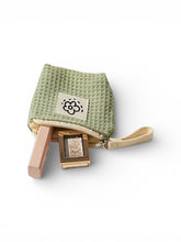 Load image into Gallery viewer, Sage Waffle Pouch
