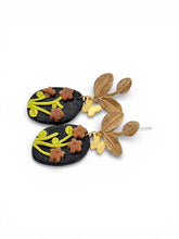 Load image into Gallery viewer, Midnight Garden Flutter Earrings
