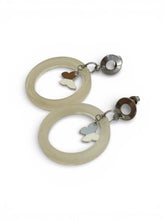 Load image into Gallery viewer, Ivory Halo Butterfly Earrings
