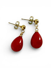 Load image into Gallery viewer, Crimson Drop Earrings
