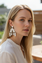 Load image into Gallery viewer, Ivory Drift Chandelier Earrings
